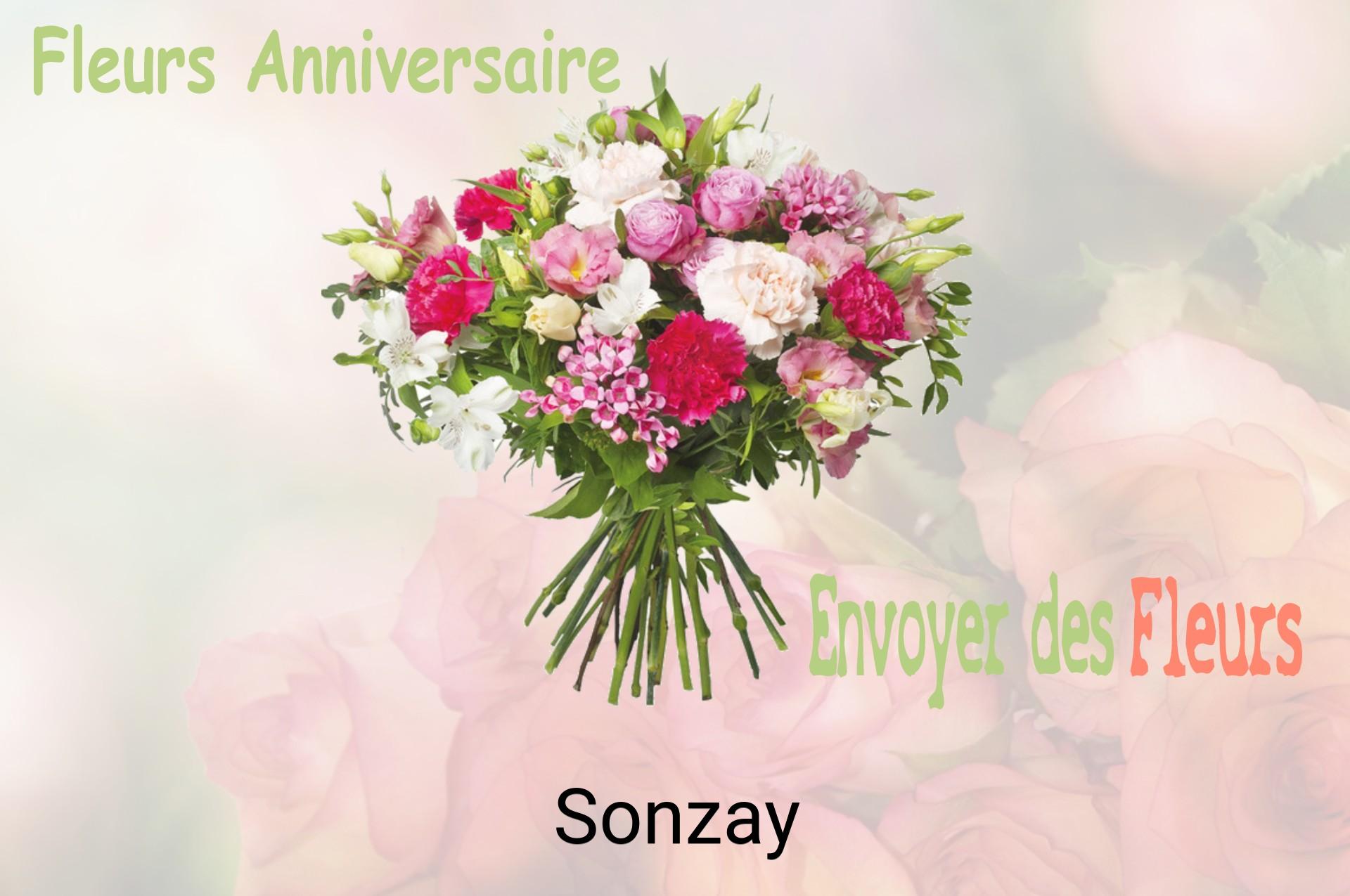 Bouquet de fleurs d’anniversaire livré à Sonzay